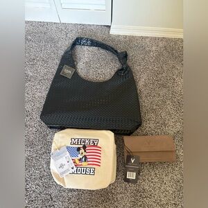 Bundle Seven Bags, Wallets, and Cosmetics Pouches New and Gently Used